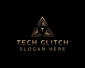 Pyramid Tech Triangle logo design