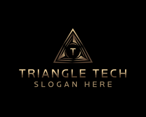 Pyramid Tech Triangle logo design