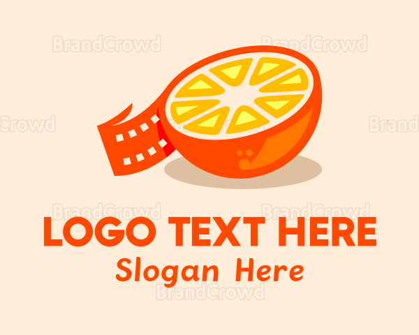 Film Strip Fruit Logo