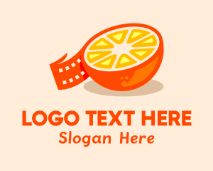 Citrus - Film Strip Fruit logo design