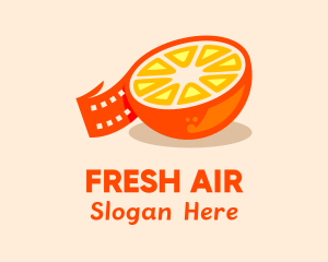 Film Strip Fruit  logo design