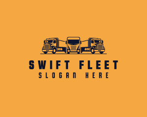 Fleet - Cargo Truck Shipping Delivery logo design