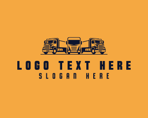 Cargo Truck Shipping Delivery Logo
