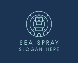 Nautical Lighthouse Radar  logo design