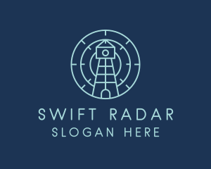 Radar - Nautical Lighthouse Radar logo design