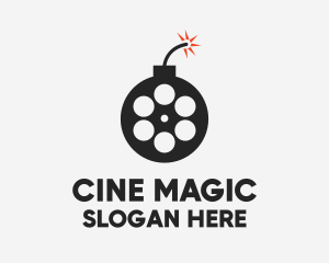 Film - Bomb Film Reel logo design