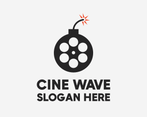 Film - Bomb Film Reel logo design