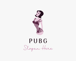 Sexy Lingerie Woman Logo