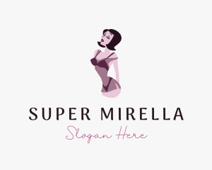 Sexy Lingerie Woman Logo