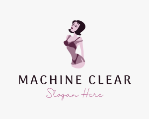 Sexy Lingerie Woman Logo