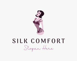 Sexy Lingerie Woman logo design