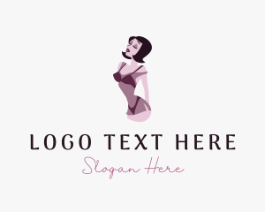 Swimsuit - Sexy Lingerie Woman logo design