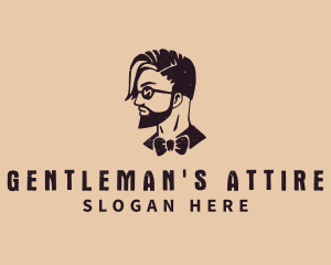 Handsome Barber Gentleman  logo design