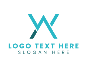 Corporation - Simple Minimalist Letter AW logo design