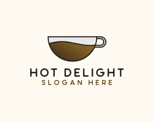 Hot Coffee Mug logo design