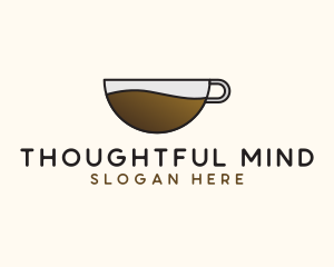 Thinking - Hot Coffee Mug logo design