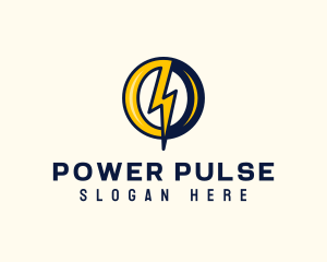 Voltage - Power Voltage Letter O logo design