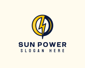 Power Voltage Letter O logo design