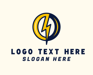 Spark - Power Voltage Letter O logo design