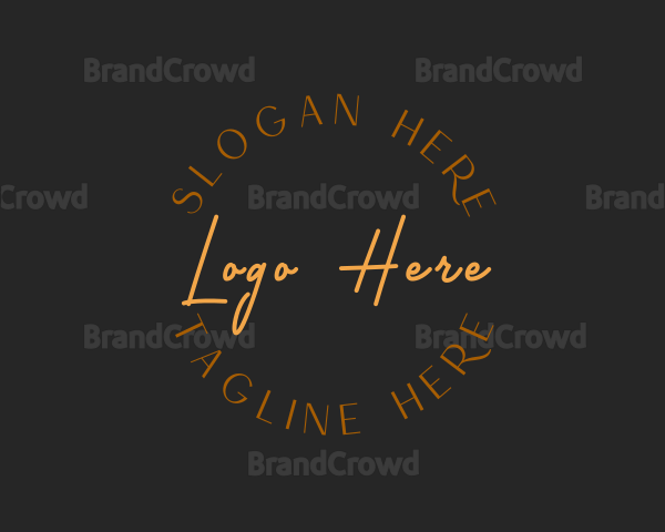 Circular Signature Business Logo