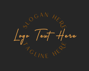 Cafe - Circular Signature Business logo design