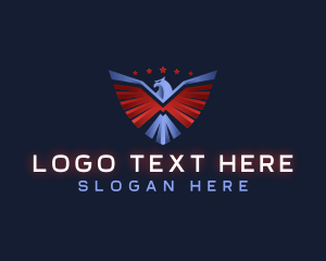 America - Eagle Patriotic Veteran logo design