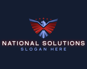 National - Eagle Patriotic Veteran logo design