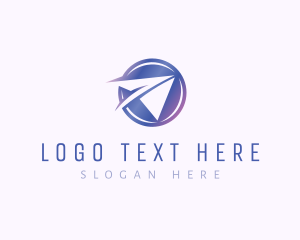 Paper Plane - Aviation Paper Plane logo design