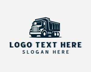 Trucking - Dump Truck Waste Management logo design