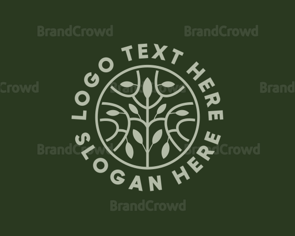 Organic Farm Tree Service Logo