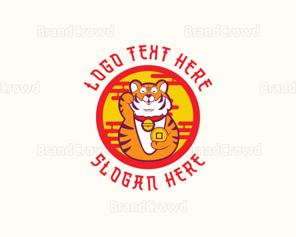 Asian Lucky Tiger Logo