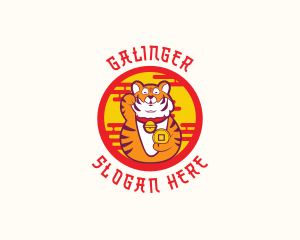 Animal - Asian Lucky Tiger logo design