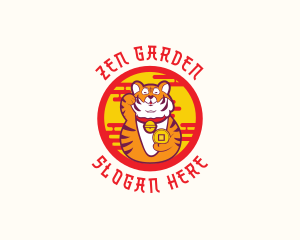Asian Lucky Tiger logo design