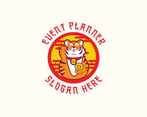 Tiger - Asian Lucky Tiger logo design