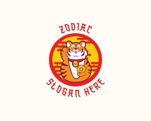Asian Lucky Tiger logo design