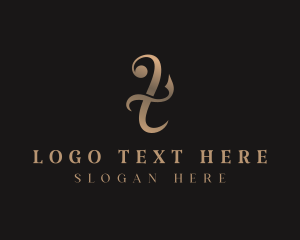 Gradient - Elegant Fashion Letter F logo design
