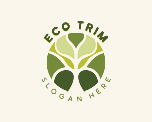 Eco Wellness Tree logo design