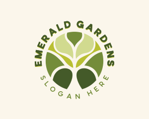 Eco Wellness Tree logo design