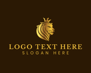 Feline - Deluxe King Lion logo design