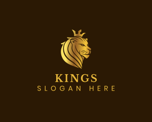 Deluxe King Lion logo design