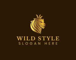 Deluxe King Lion logo design