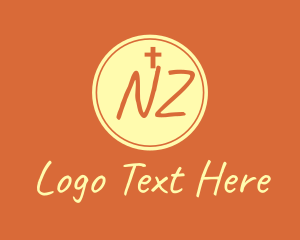 Shrine - Catholic Church N & Z logo design