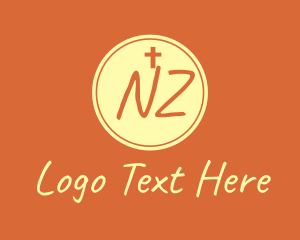 God - Catholic Church N & Z logo design