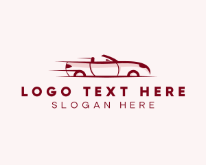 Transportation - Convertible Car Auto logo design
