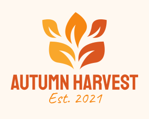 Colorful Autumn Leaf  logo design