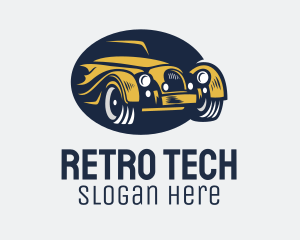 Cool Retro Automobile logo design