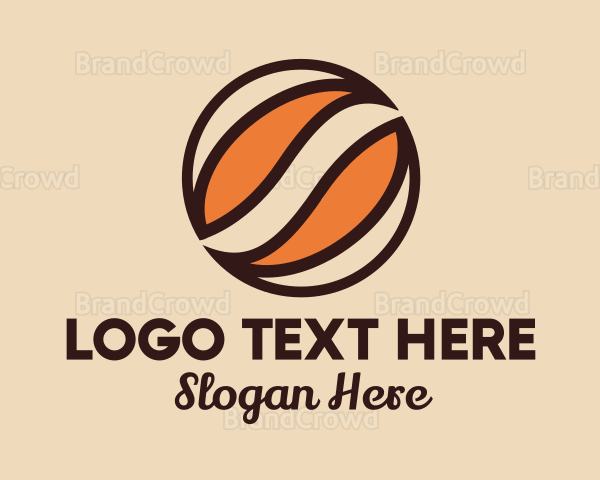 Abstract Coffee Bean Logo