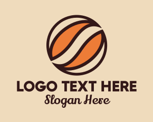 Brewery - Abstract Coffee Bean logo design