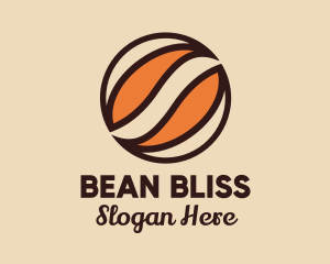 Abstract Coffee Bean logo design
