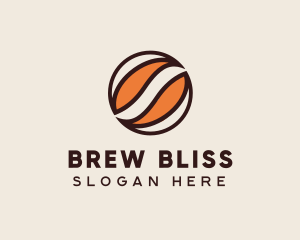 Abstract Coffee Bean logo design